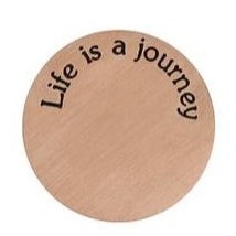 Platte "Life is a journey" Rosegold (Standard)