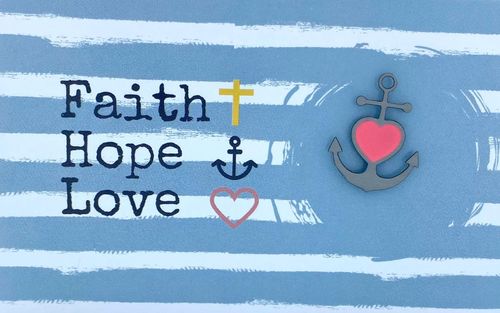 Ansteckpin Faith Hope Love