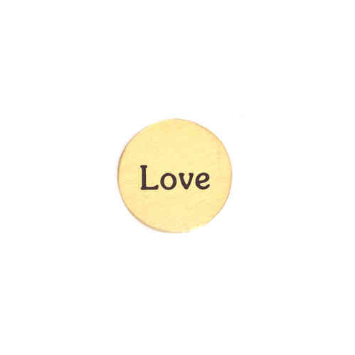 Platte "Love" Gold (Mini)