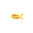 Floating Charm Christus-Fisch gold