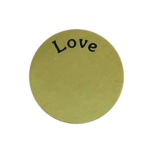 Platte "Love" Gold (Klein)