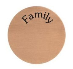 Platte "Family" Rosegold (Standard)